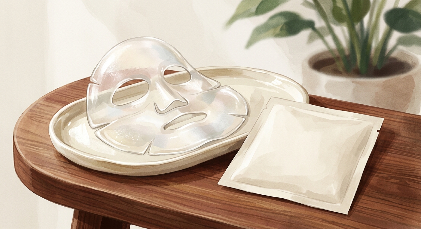 BIODANCE Bio-Collagen mask editorial illustration
